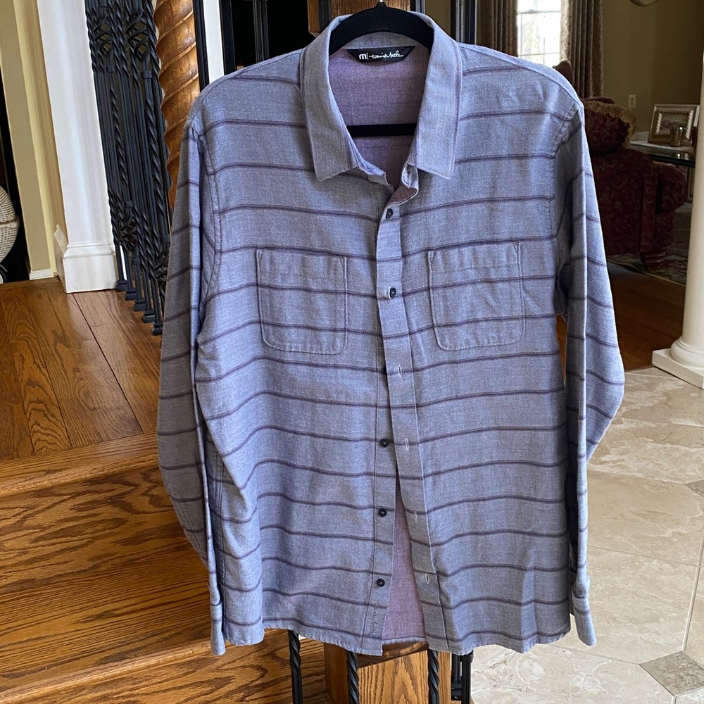 TRAVIS MATHEW Lights Out Flannel Shirt